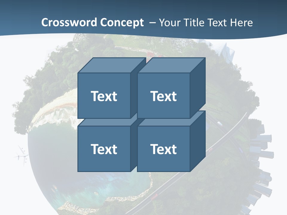 Airplane Planet Country PowerPoint Template