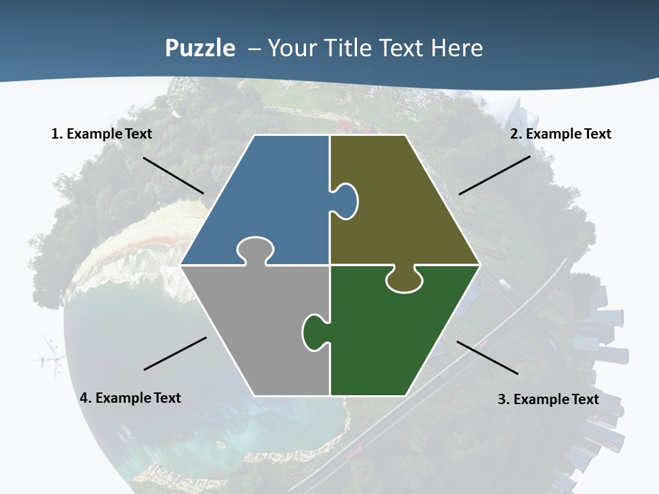 Airplane Planet Country PowerPoint Template