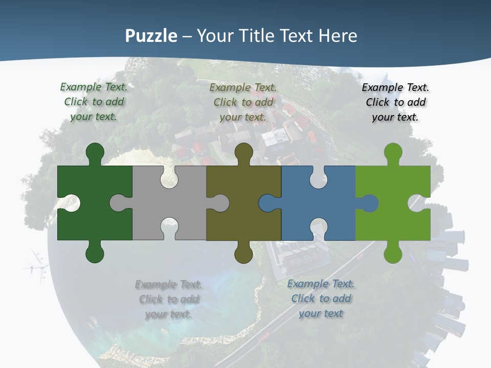 Airplane Planet Country PowerPoint Template