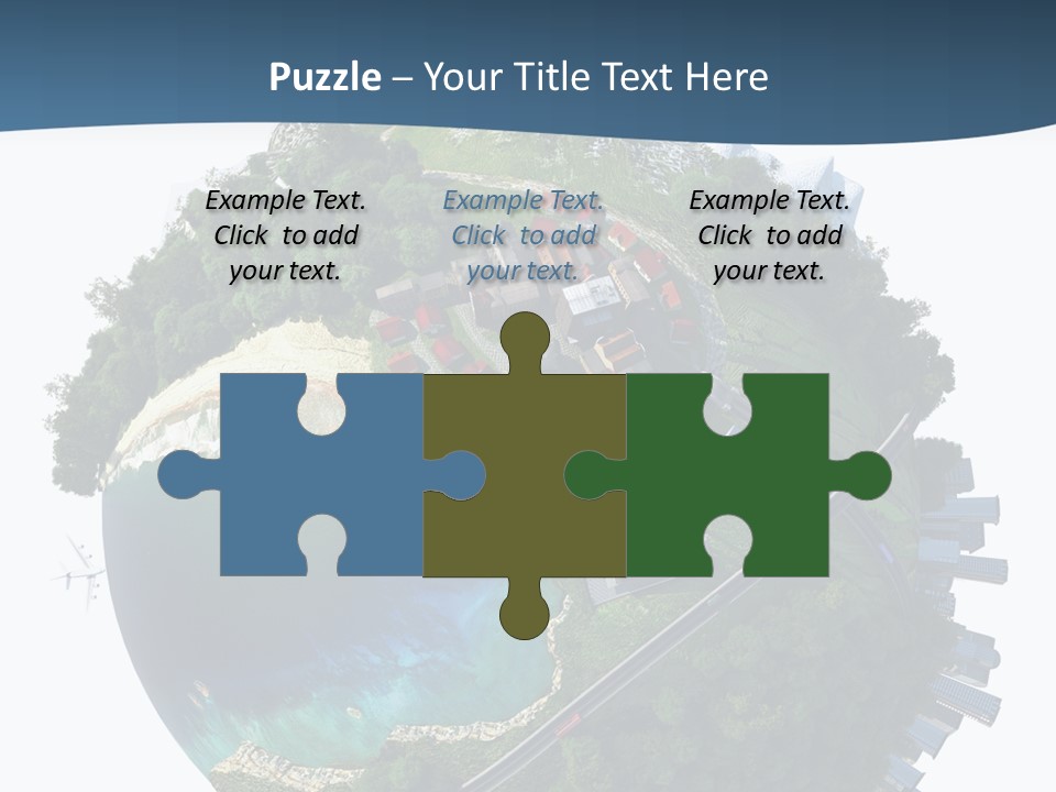 Airplane Planet Country PowerPoint Template