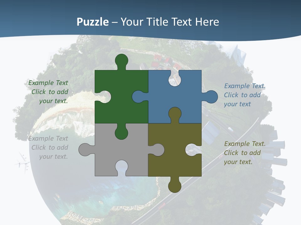 Airplane Planet Country PowerPoint Template