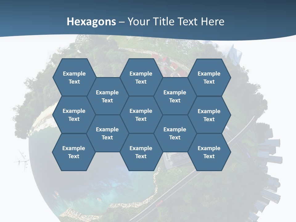 Airplane Planet Country PowerPoint Template