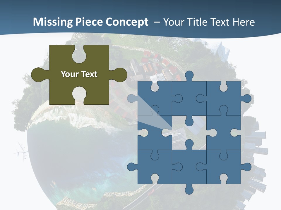 Airplane Planet Country PowerPoint Template