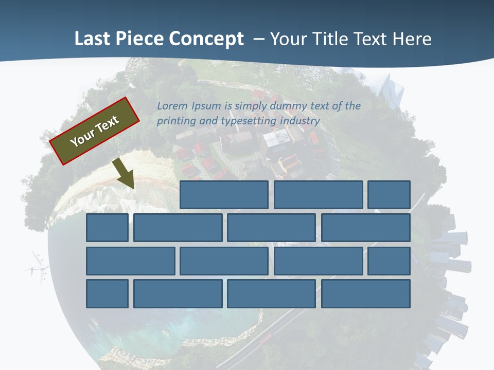Airplane Planet Country PowerPoint Template