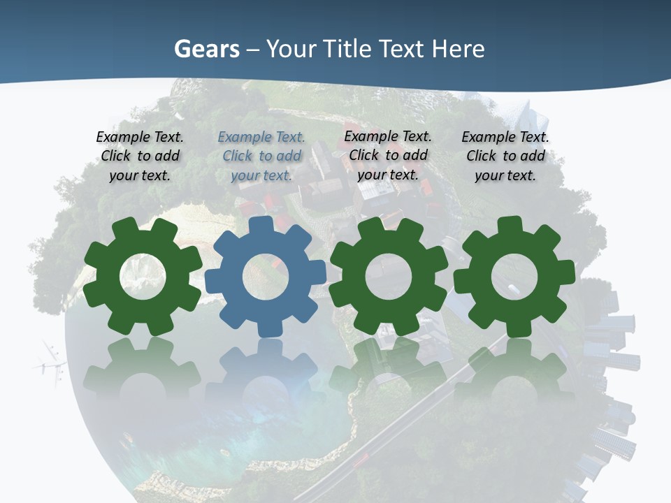 Airplane Planet Country PowerPoint Template