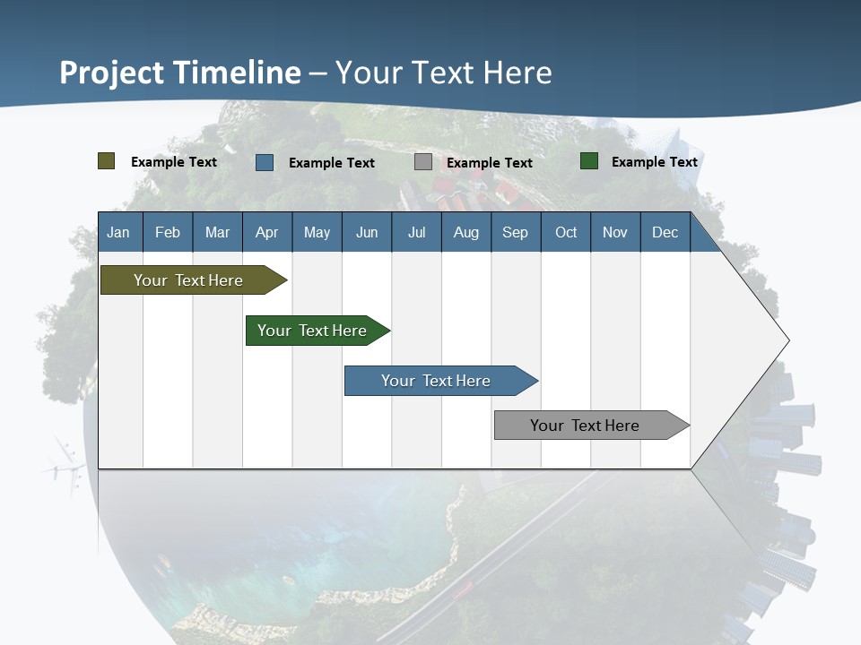 Airplane Planet Country PowerPoint Template