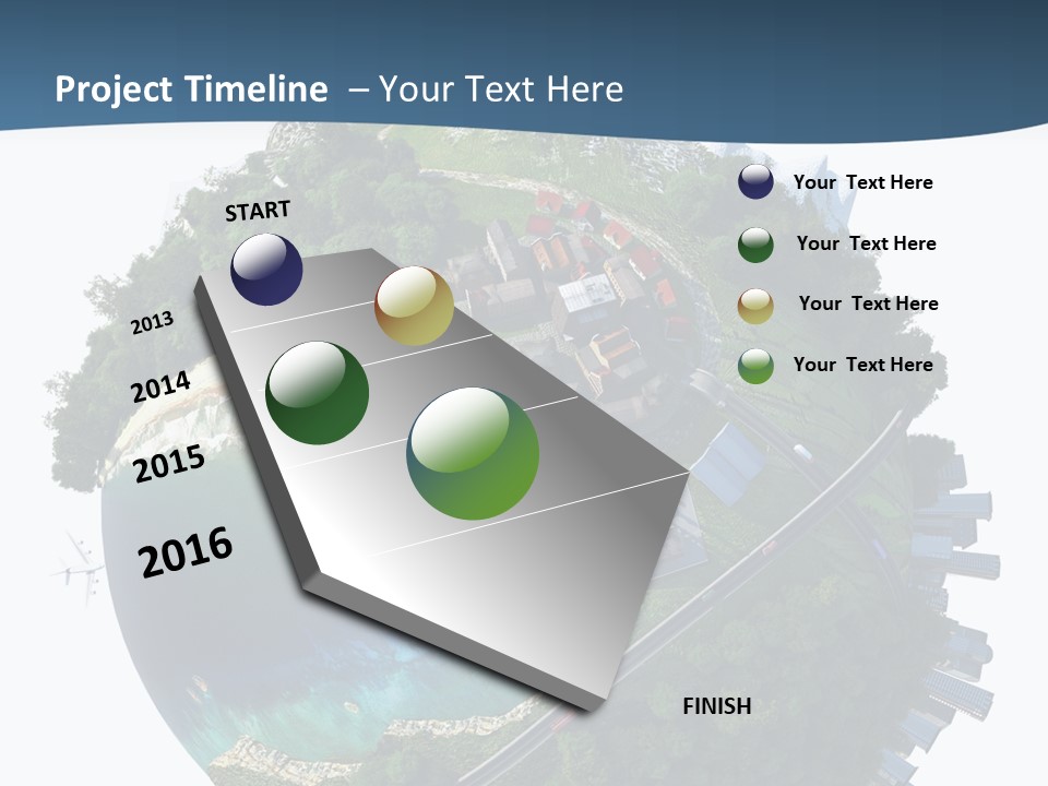 Airplane Planet Country PowerPoint Template