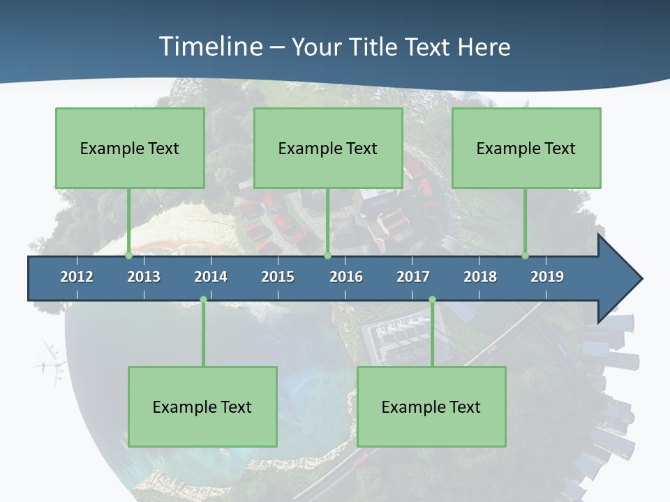Airplane Planet Country PowerPoint Template