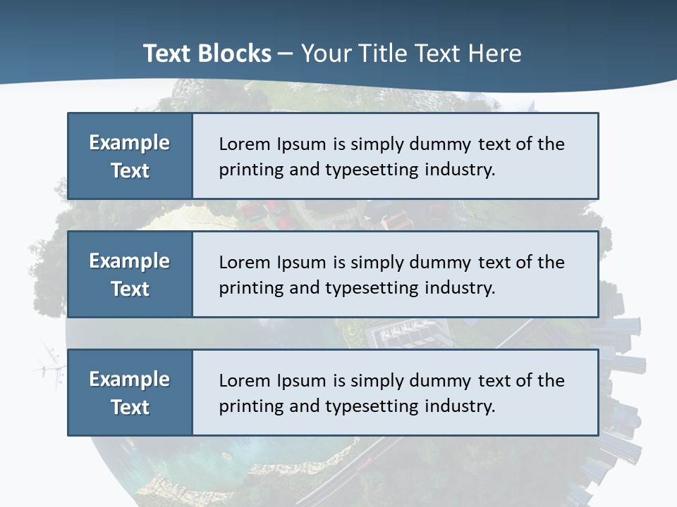 Airplane Planet Country PowerPoint Template