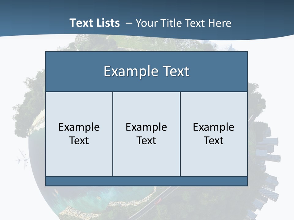 Airplane Planet Country PowerPoint Template