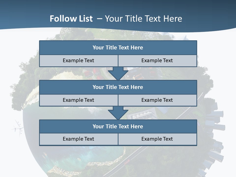 Airplane Planet Country PowerPoint Template