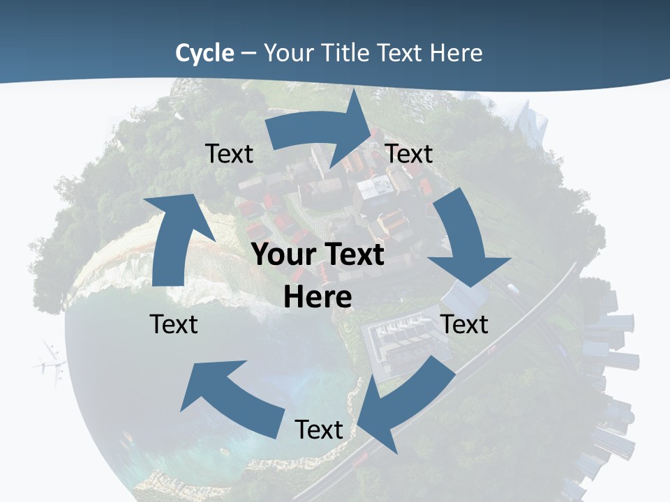 Airplane Planet Country PowerPoint Template