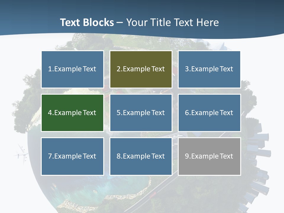 Airplane Planet Country PowerPoint Template
