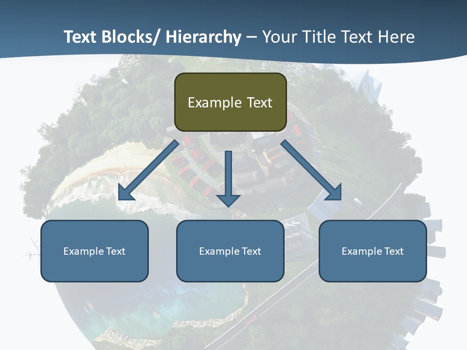 Airplane Planet Country PowerPoint Template