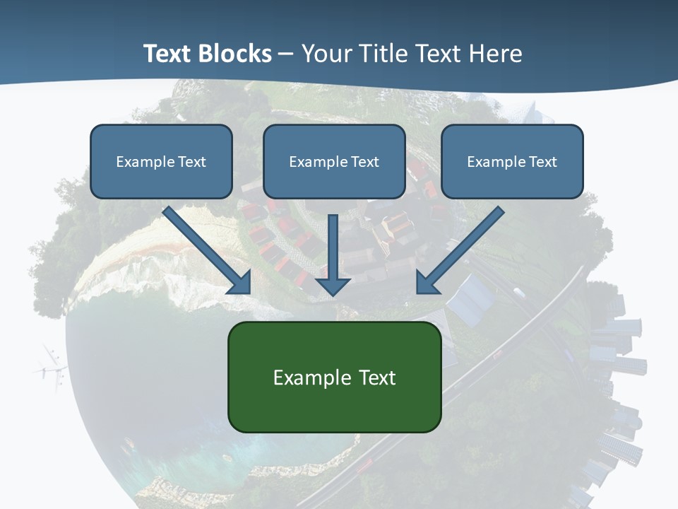 Airplane Planet Country PowerPoint Template