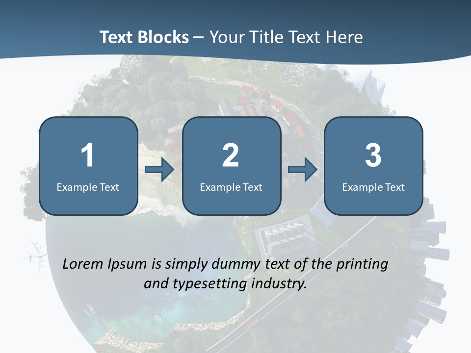 Airplane Planet Country PowerPoint Template