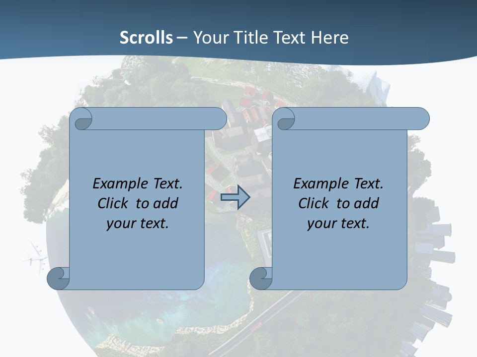 Airplane Planet Country PowerPoint Template