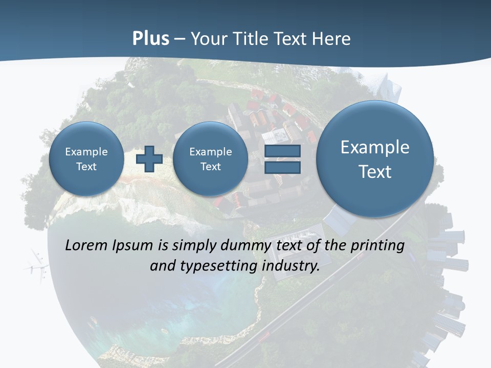 Airplane Planet Country PowerPoint Template