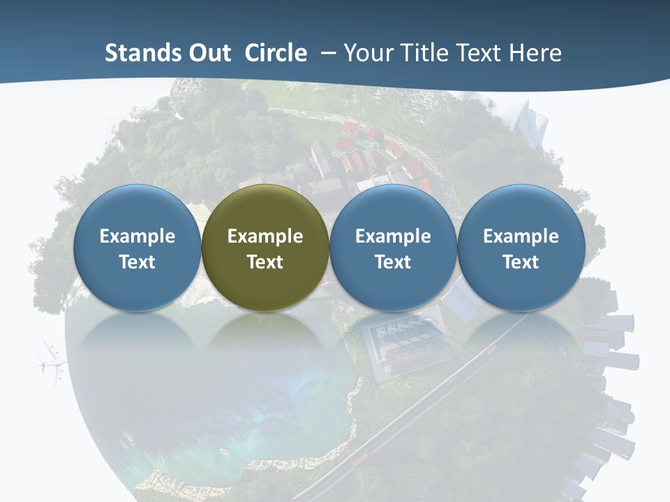 Airplane Planet Country PowerPoint Template