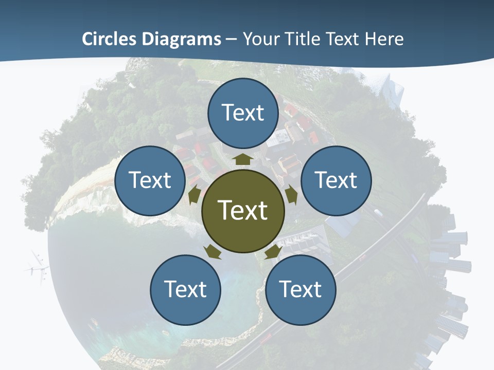 Airplane Planet Country PowerPoint Template