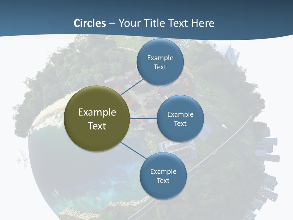 Airplane Planet Country PowerPoint Template