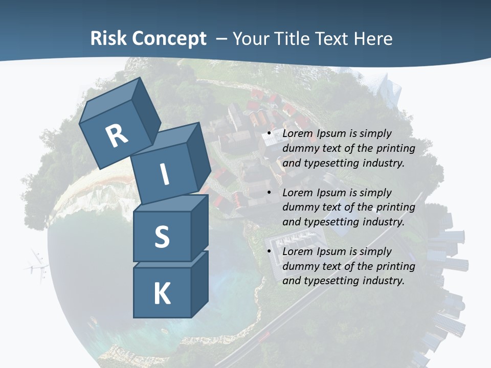 Airplane Planet Country PowerPoint Template