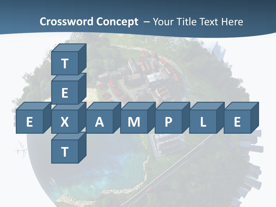 Airplane Planet Country PowerPoint Template
