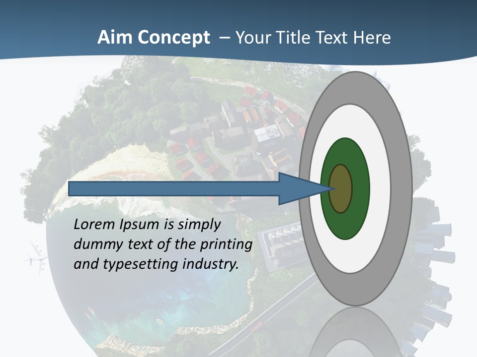 Airplane Planet Country PowerPoint Template