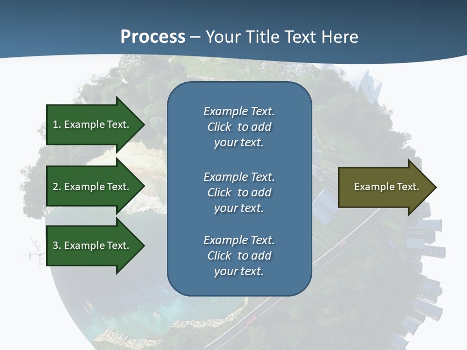 Airplane Planet Country PowerPoint Template