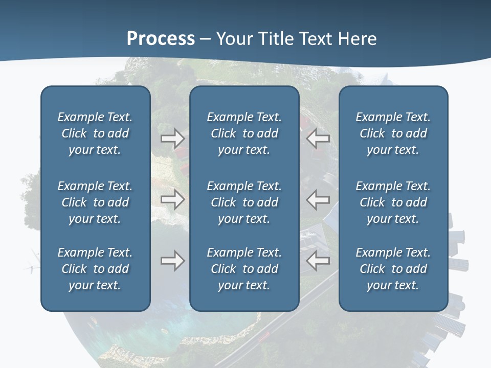 Airplane Planet Country PowerPoint Template