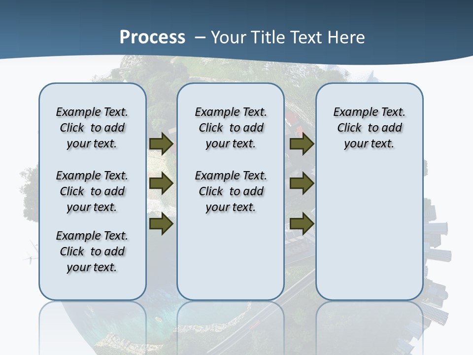 Airplane Planet Country PowerPoint Template