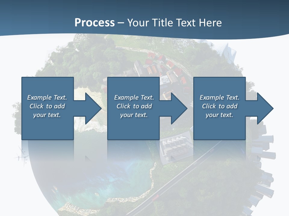 Airplane Planet Country PowerPoint Template