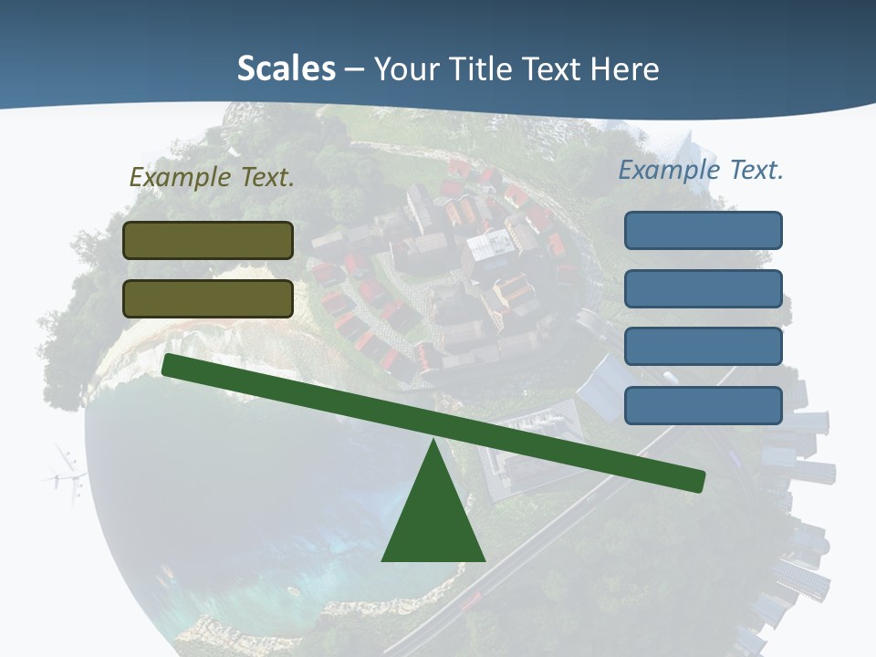 Airplane Planet Country PowerPoint Template