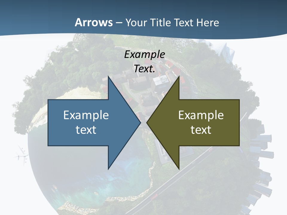 Airplane Planet Country PowerPoint Template