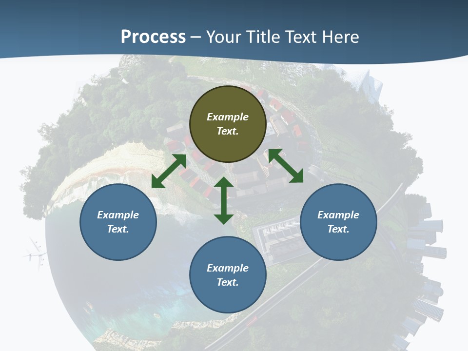 Airplane Planet Country PowerPoint Template