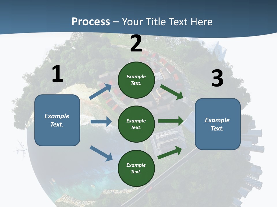Airplane Planet Country PowerPoint Template