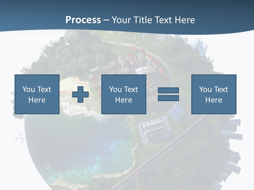 Airplane Planet Country PowerPoint Template
