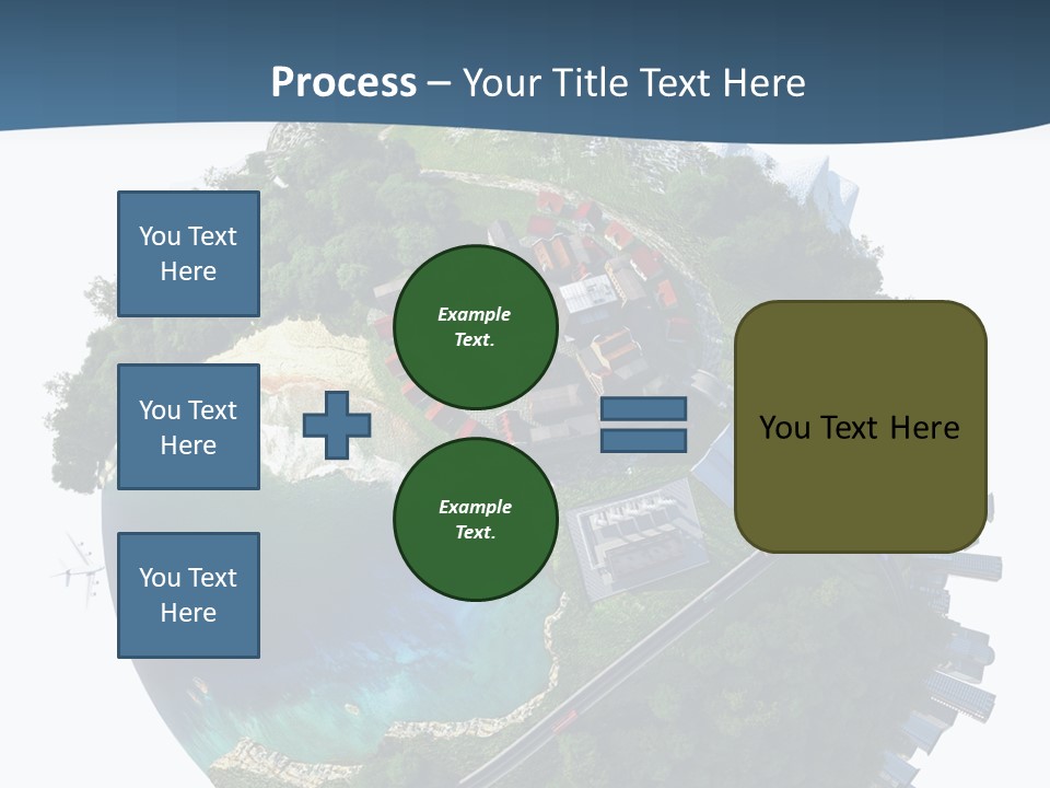 Airplane Planet Country PowerPoint Template