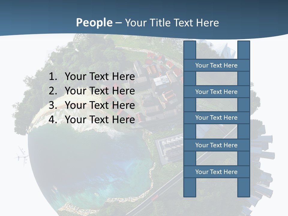 Airplane Planet Country PowerPoint Template