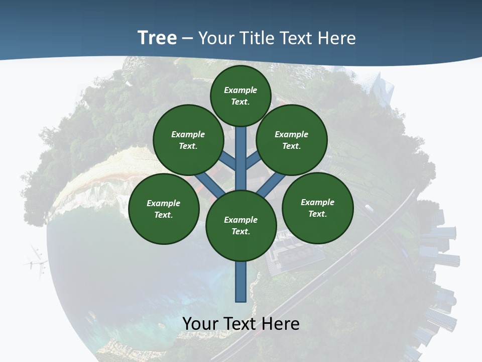 Airplane Planet Country PowerPoint Template