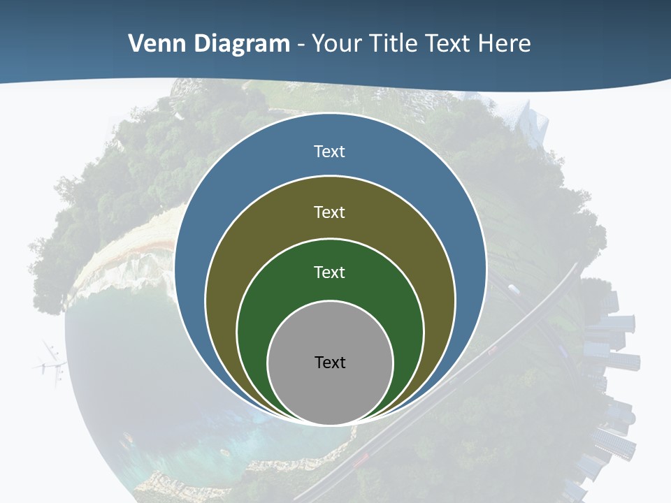 Airplane Planet Country PowerPoint Template