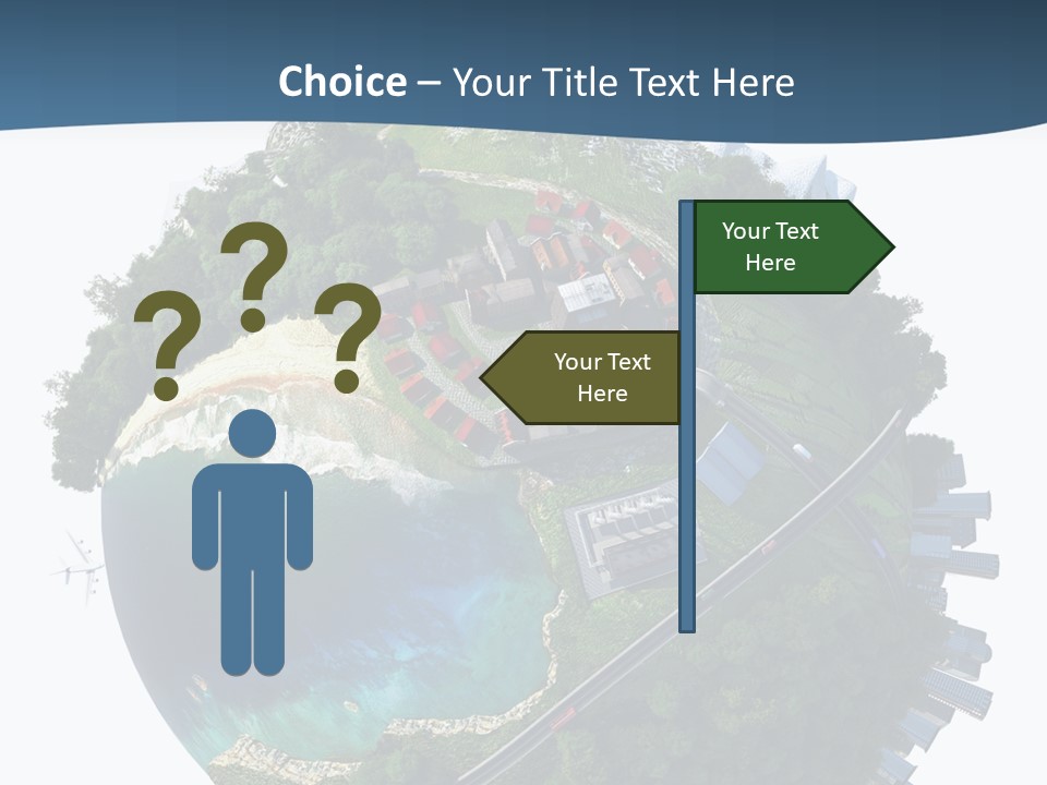 Airplane Planet Country PowerPoint Template