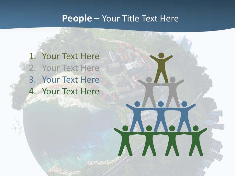 Airplane Planet Country PowerPoint Template