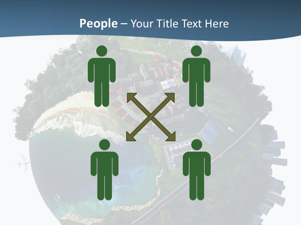 Airplane Planet Country PowerPoint Template