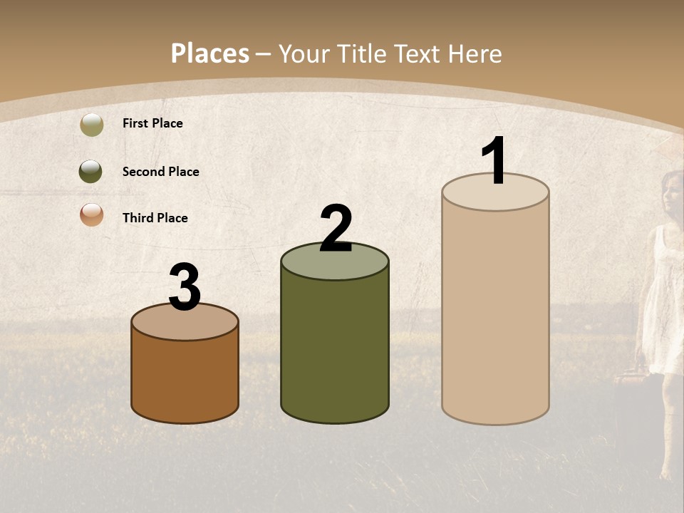 Classic Girl Path PowerPoint Template