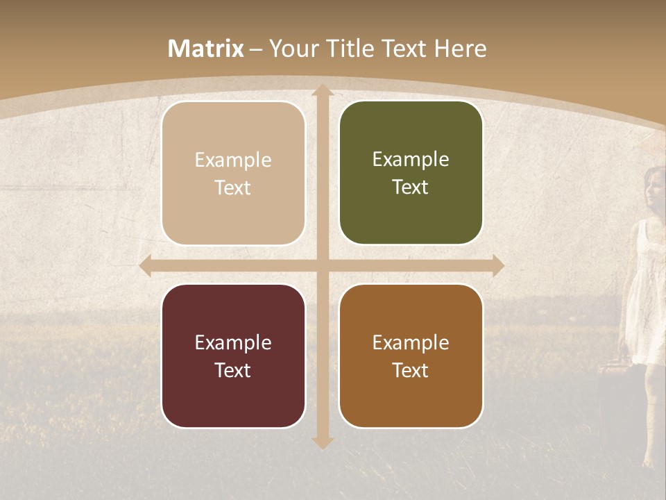 Classic Girl Path PowerPoint Template