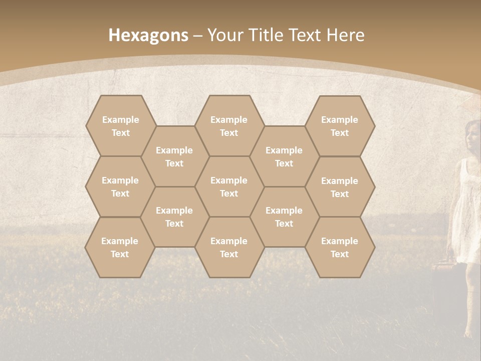 Classic Girl Path PowerPoint Template