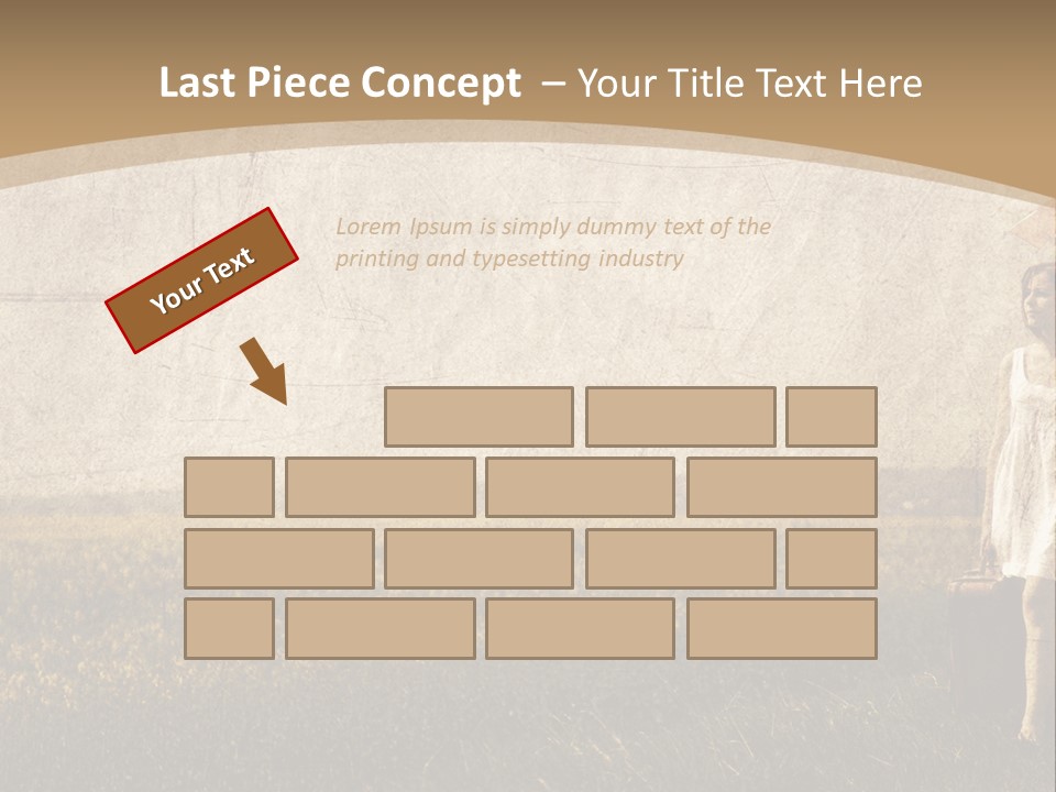 Classic Girl Path PowerPoint Template