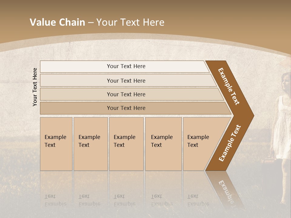 Classic Girl Path PowerPoint Template