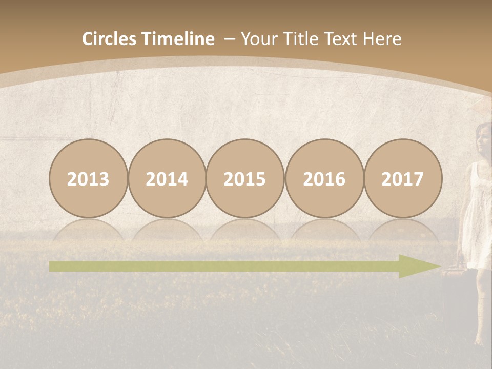 Classic Girl Path PowerPoint Template